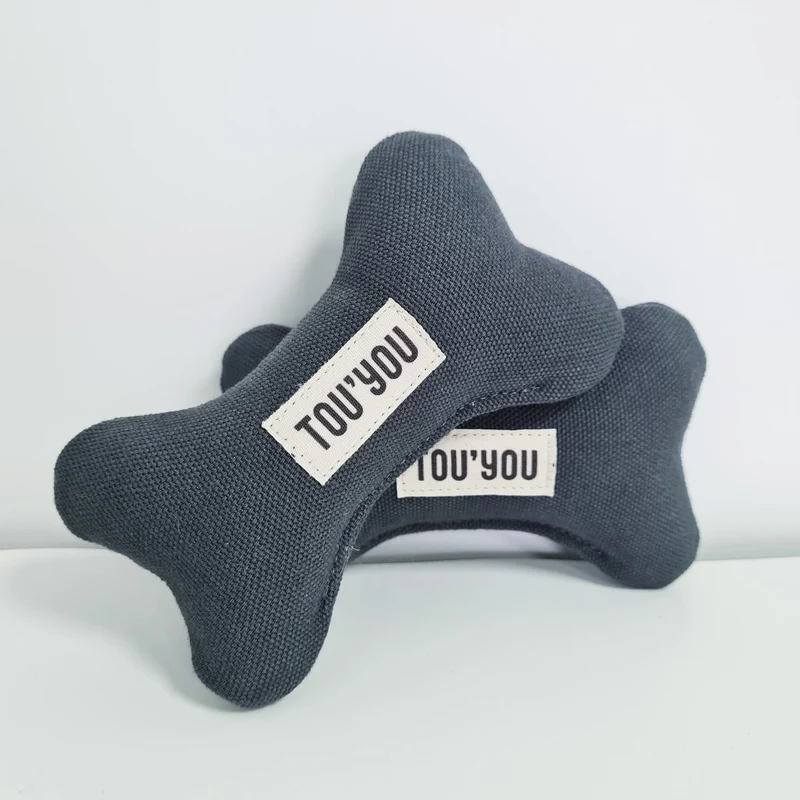 Jeu os pour chien en lin naturel