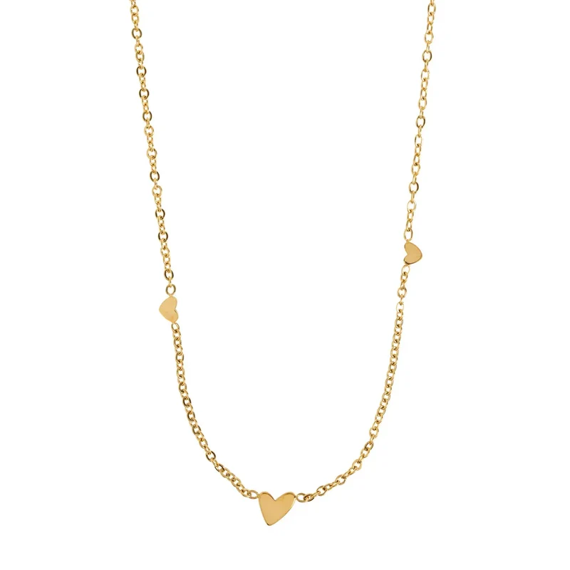 Sarah - Collier 3 Petits Coeurs Acier Inoxydable