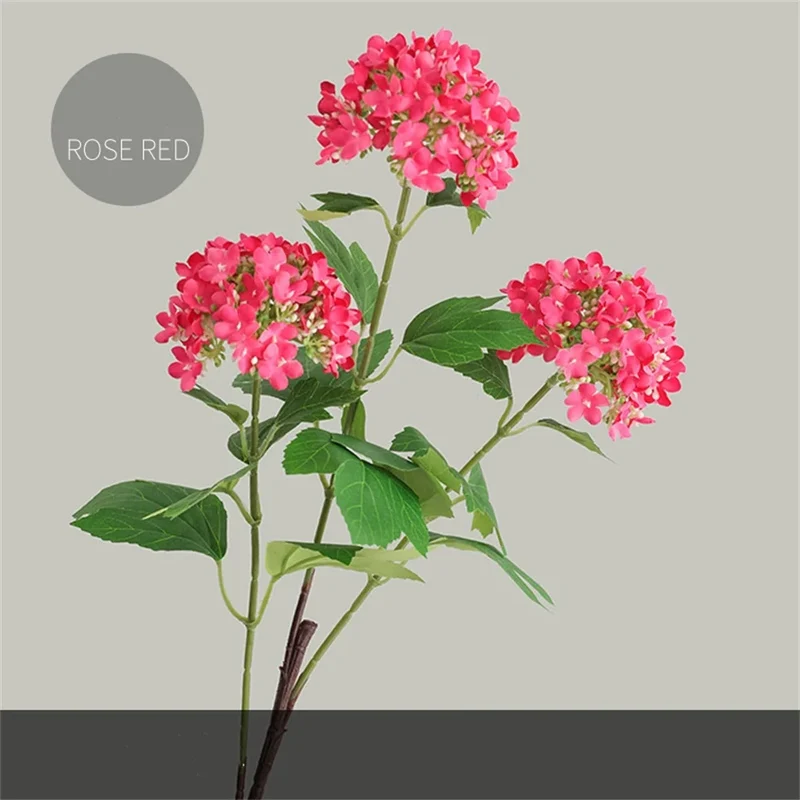 bouquet d'hortensias artificiels en soie pour décoration de mariage
