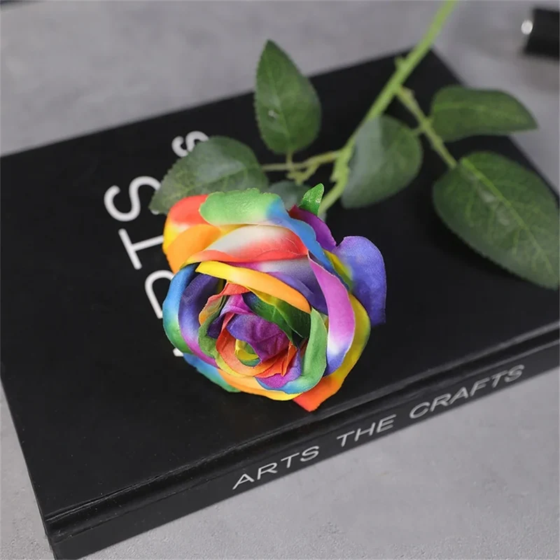fleurs de roses artificielles en soie pour décorations romantiques