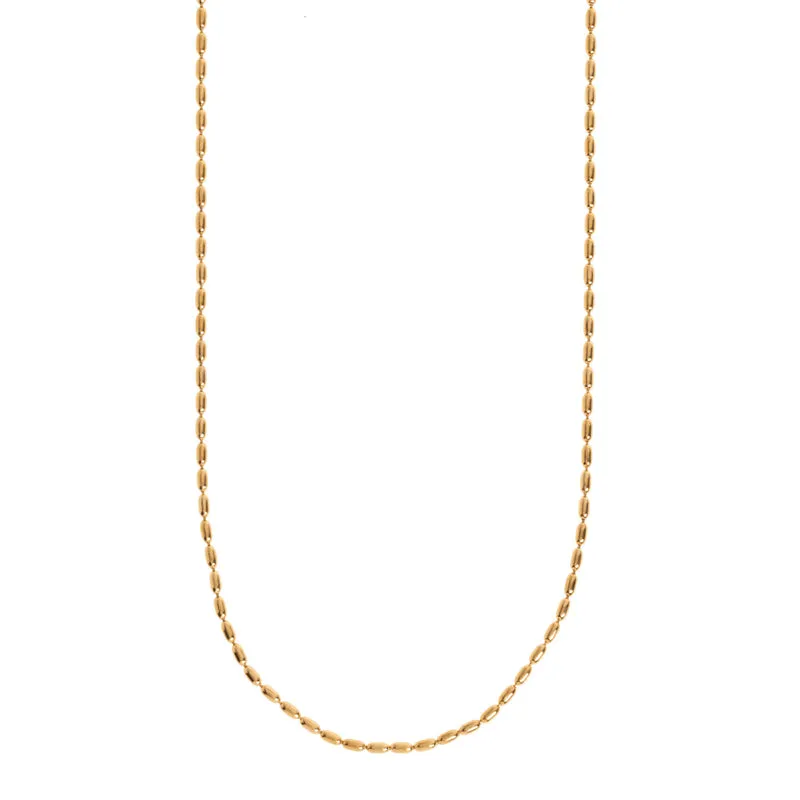 Braven - Collier à chaîne perlée en acier inoxydable