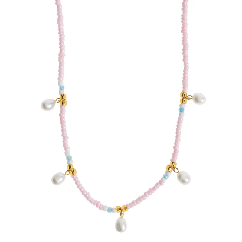 Fanny - Collier d'été en perles et perles colorées