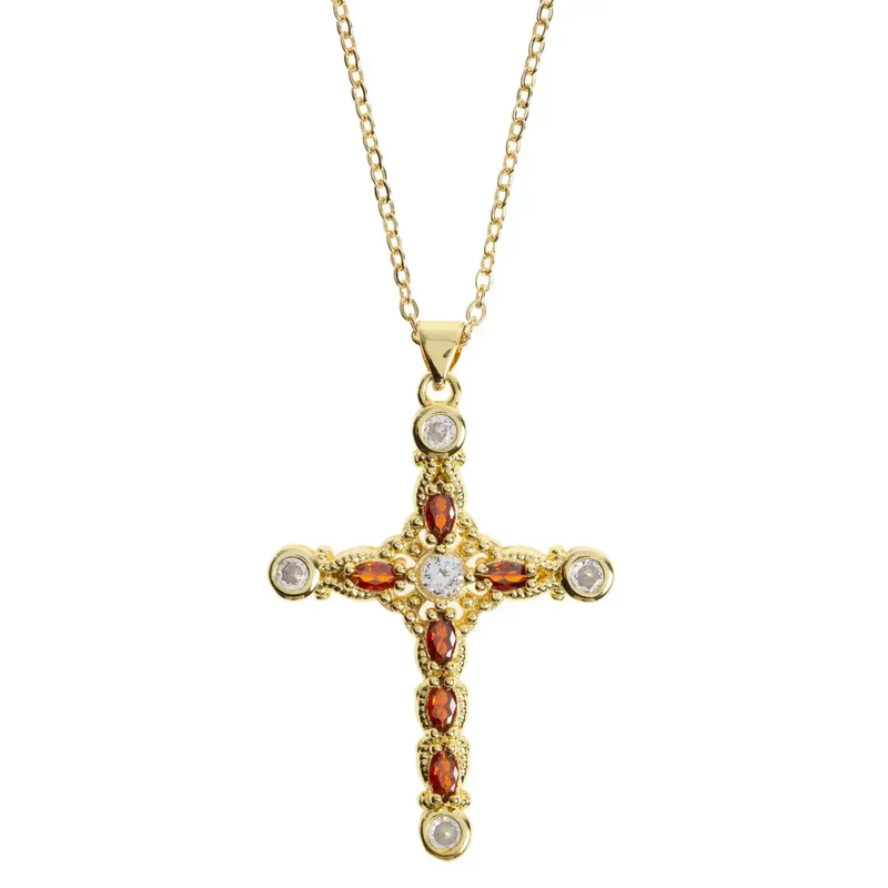 Azura - Collier Croix de Cristal