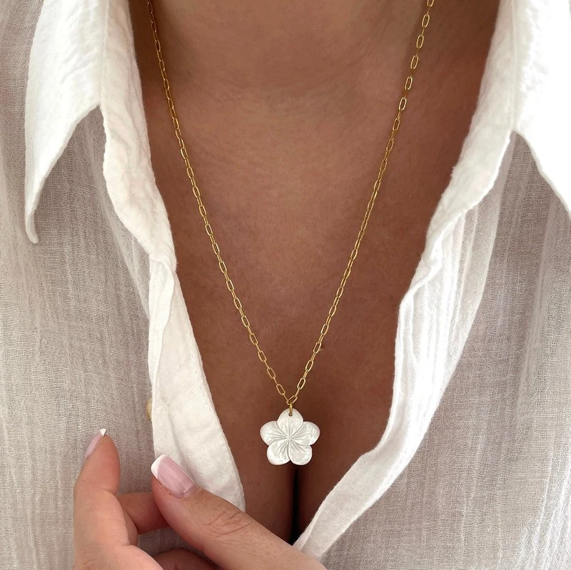 Collier maxi "Katell" acier