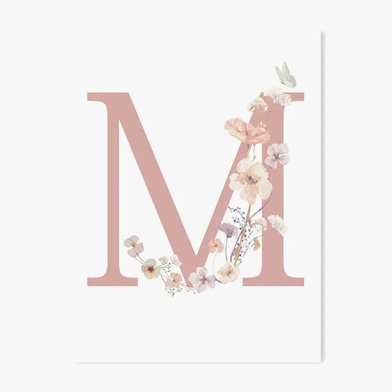 affiche personnalisée fleur sauvage décoration murale pour enfant