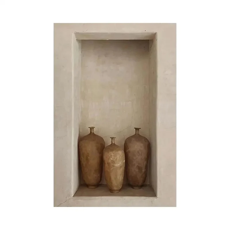 peinture abstraite avec vase classique et nature morte pour décoration moderne