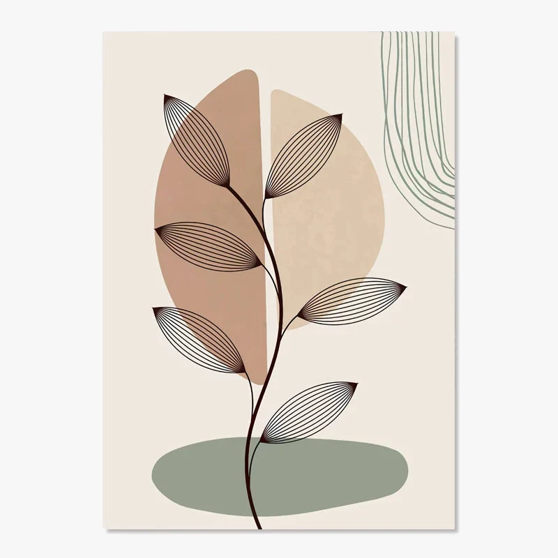 affiches boho toile abstraite géométrique pour décoration intérieure