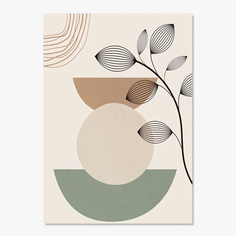 affiches boho peinture abstraite géométrique pour décoration intérieure