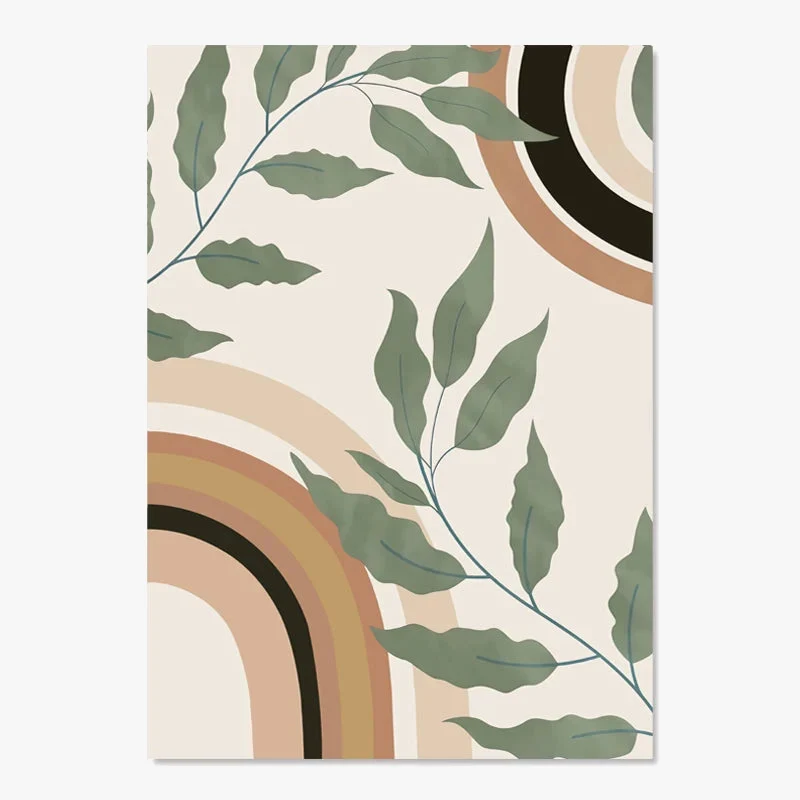 affiches boho peinture abstraite géométrique décorative pour intérieur