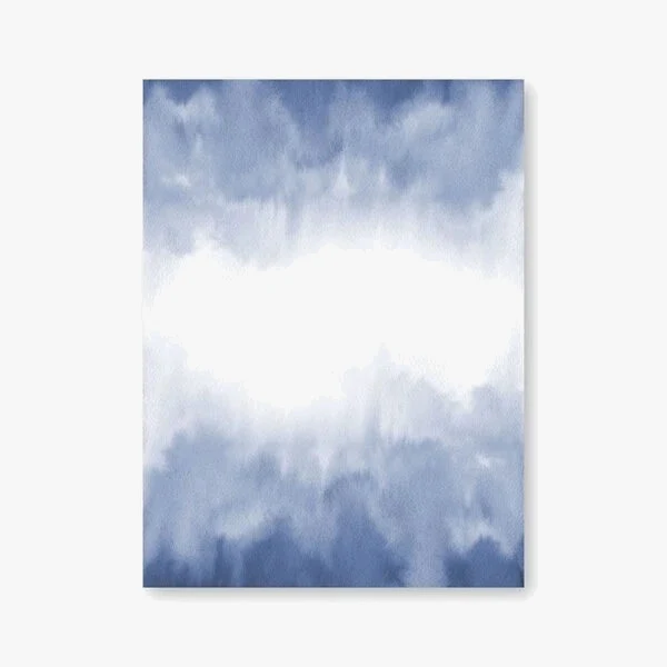 peinture abstraite aquarelle océanique art mural décoratif