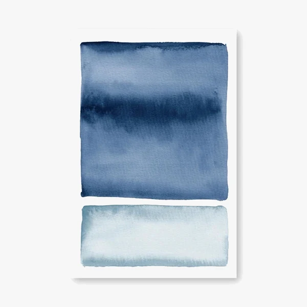 peinture abstraite aquarelle océanique art mural décoration moderne