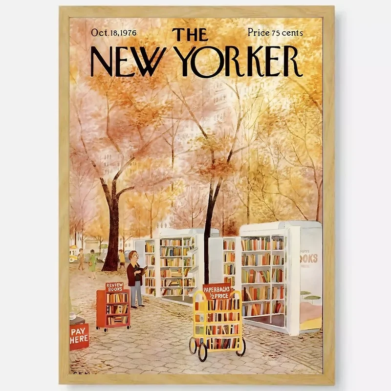 affiche new yorker art mural autocollant étanche décoration esthétique