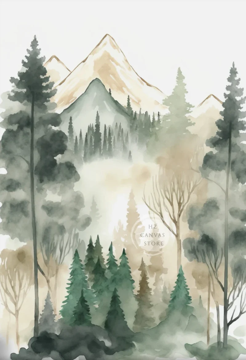affiches et impressions de paysages de forêt art mural décoratif