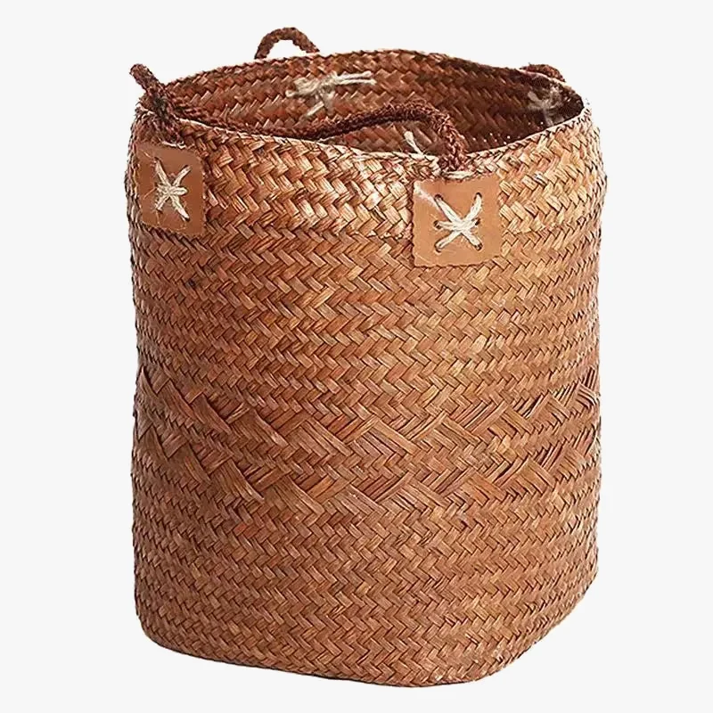 panier de rangement rotin tissé pour fleurs et cadeaux
