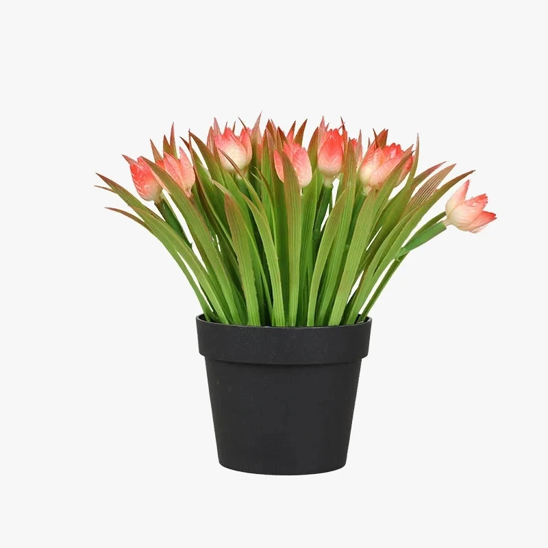 plantes artificielles tulipes pour décoration de table et jardin