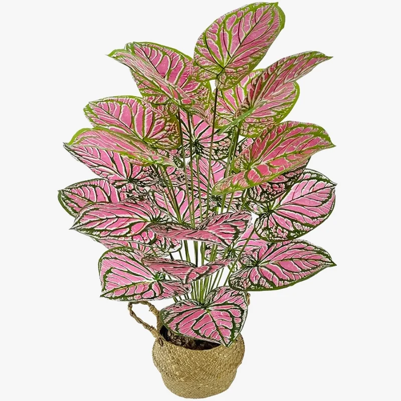ornement de feuille artificielle pour décoration intérieure et jardin