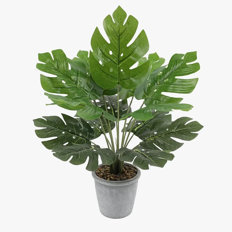 plantes artificielles en feuille de tortue décoratives pour la maison et le bureau