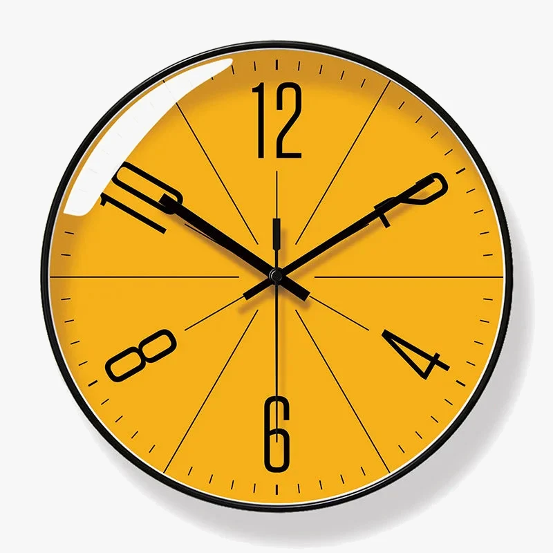 horloge murale silencieuse moderne pour décoration intérieure facile à lire