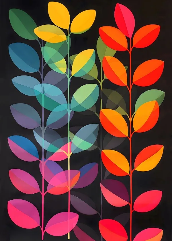 peinture abstraite décorative pour art mural esthétique