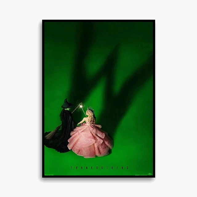 impression sur toile wicked affiche fan de glinda et elphaba décorative