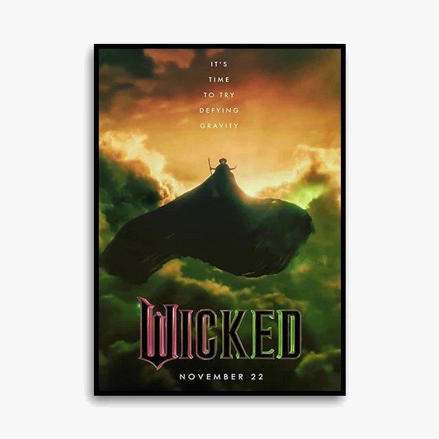 impression sur toile wicked affiche elphaba et glinda décoration intérieure