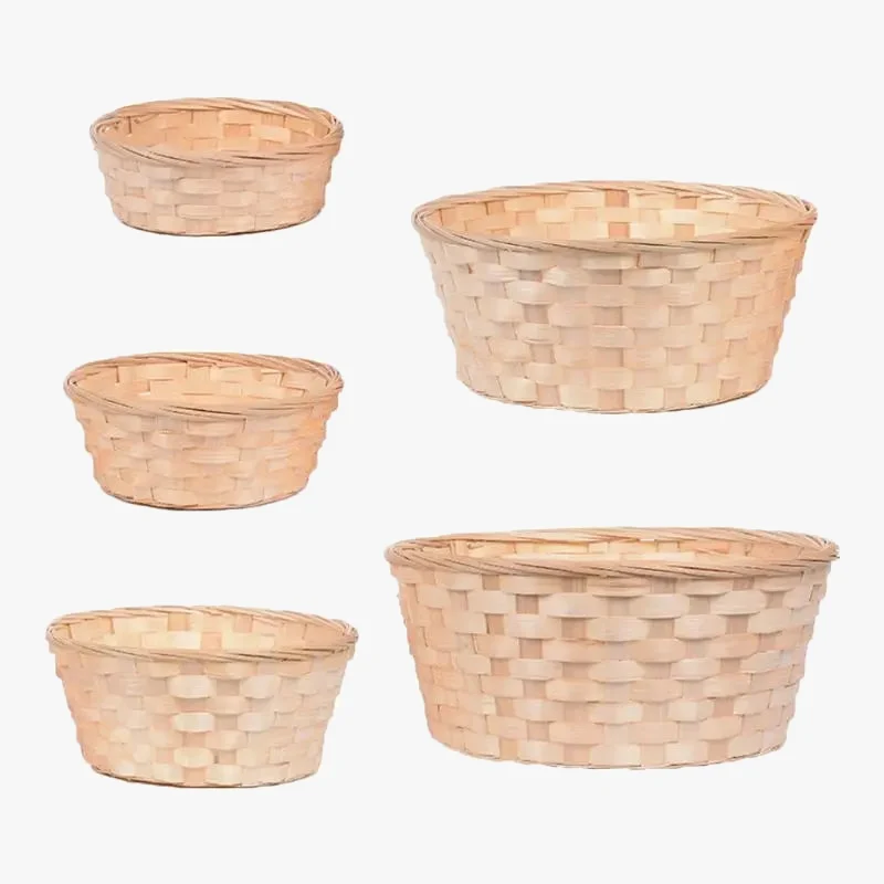 panier en bambou tressé pour fruits légumes et collations