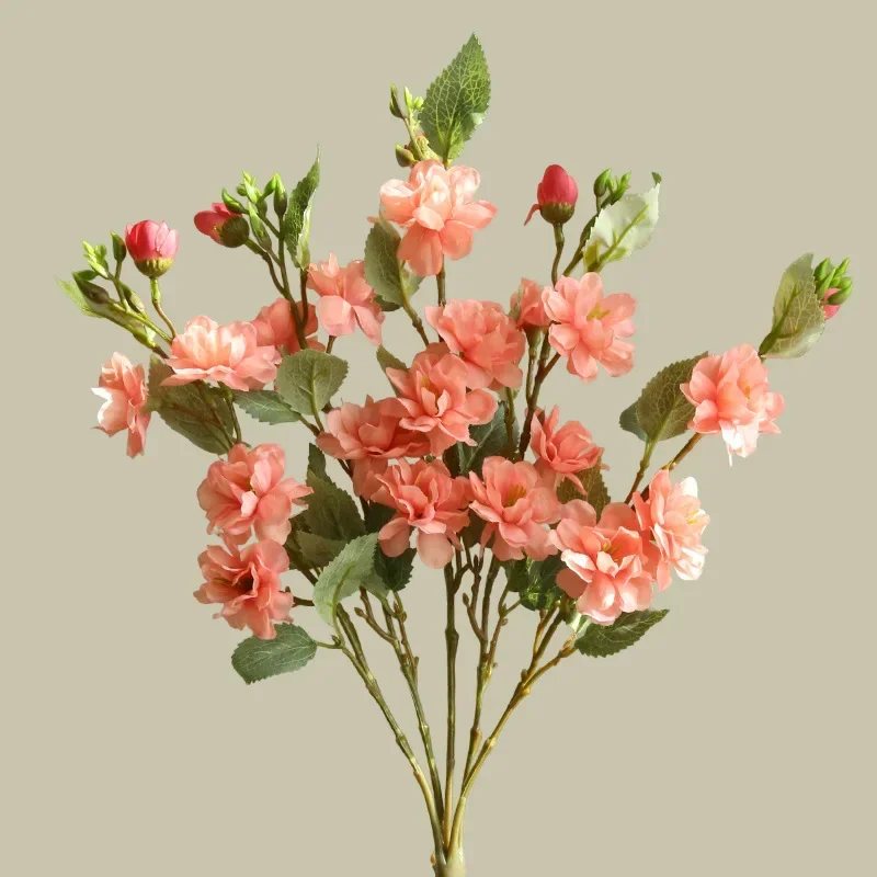 bouquet de camélias en soie pour décoration florale artificielle