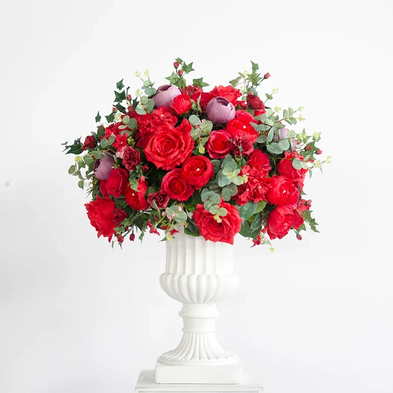 boules de fleurs artificielles en soie pour décoration de mariage et photo