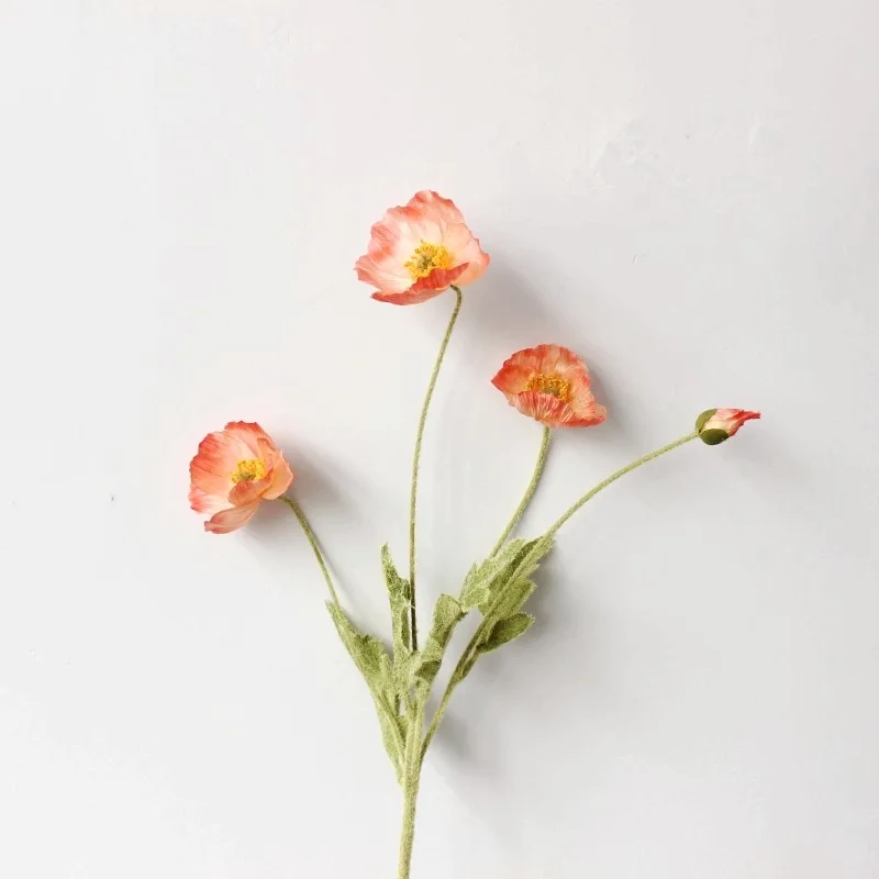 bouquet de fleurs artificielles pavot pour décoration maison jardin fête
