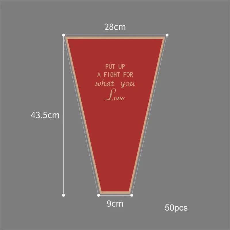 lot de 50 sachets imperméables pour roses à offrir pour la saint valentin