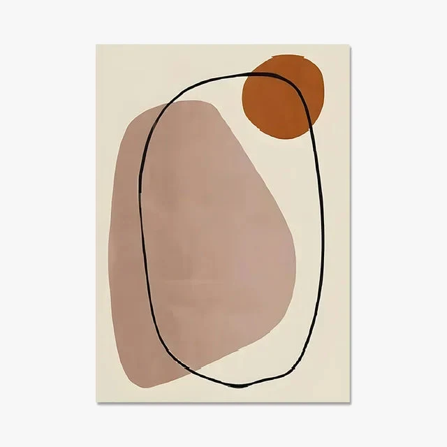affiches murales abstraites géométriques pour décoration intérieure moderne