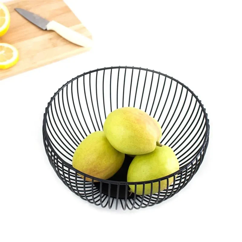 panier de rangement en fer pour fruits et collations