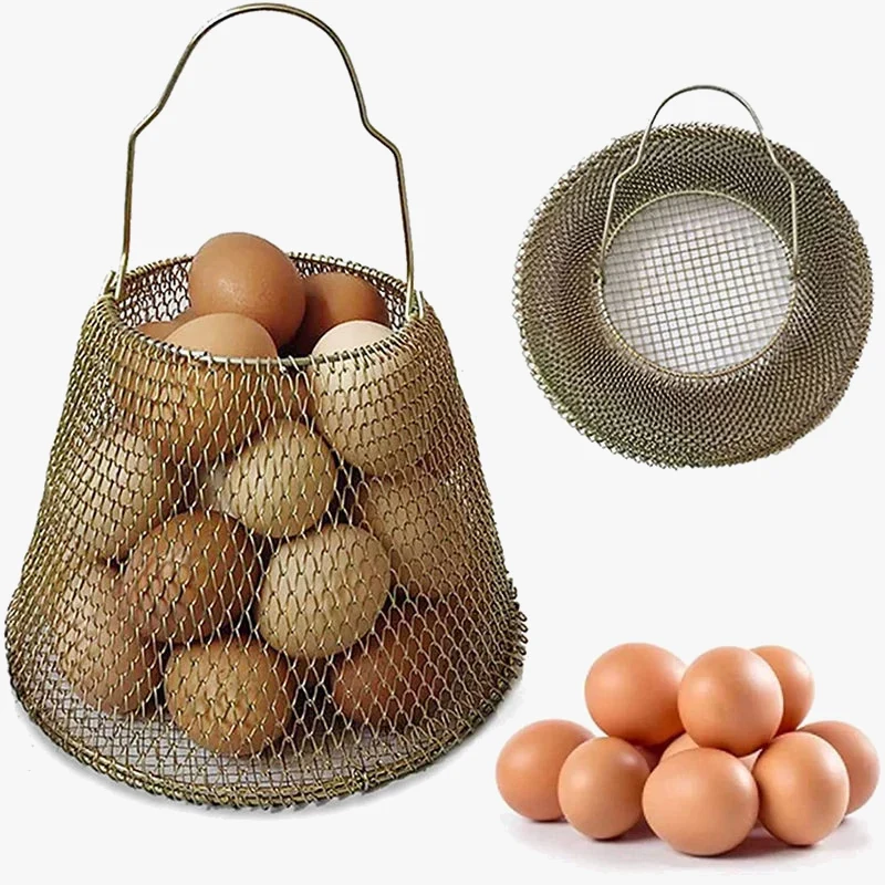 panier à œufs pliable et portable en fer polyvalent
