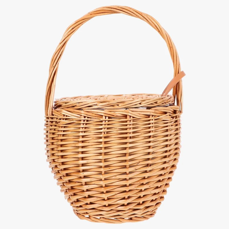 lot de 10 paniers en rotin naturel pour rangement extérieur et pique-nique