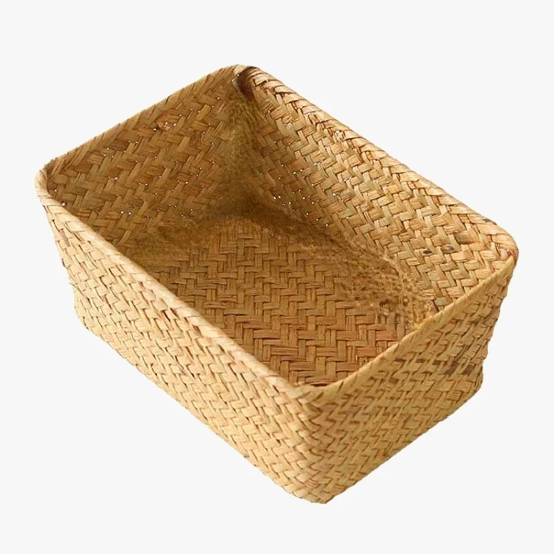 panier de rangement en osier pour fruits et aliments