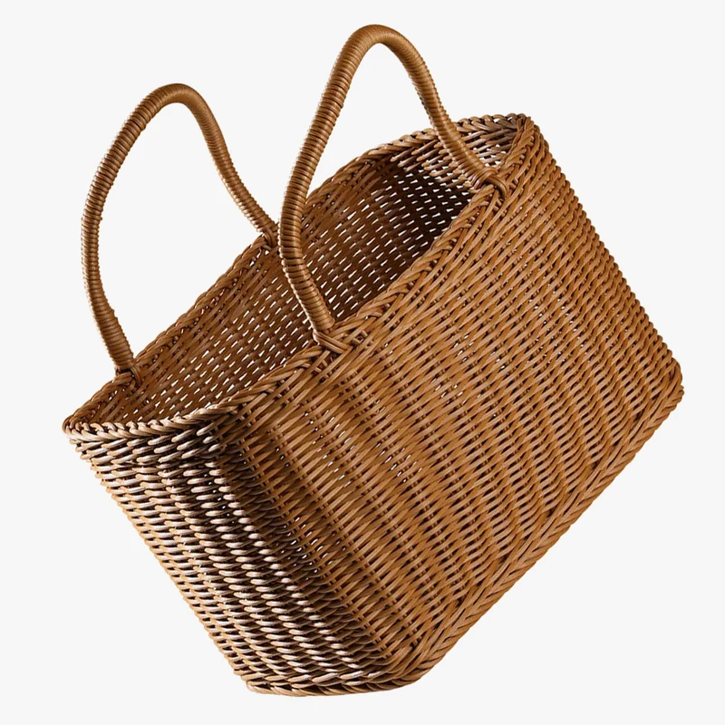 panier tissé pour plantes décoration et rangement multifonctionnel