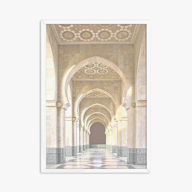 affiche murale islamique bâtiment musulman décor marocain