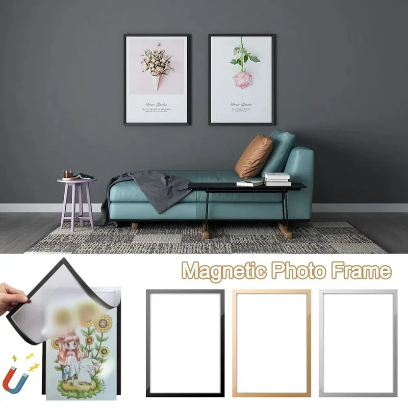 cadre photo magnétique tableau d'affichage souple autocollant pour documents