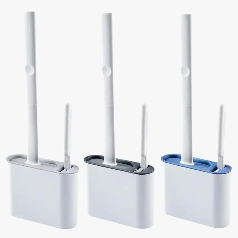 brosse de toilette à séchage rapide avec support mural et nettoyage efficace
