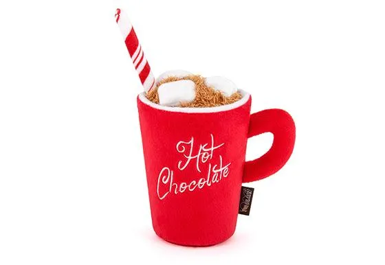 Peluche pour chien chocolat chaud