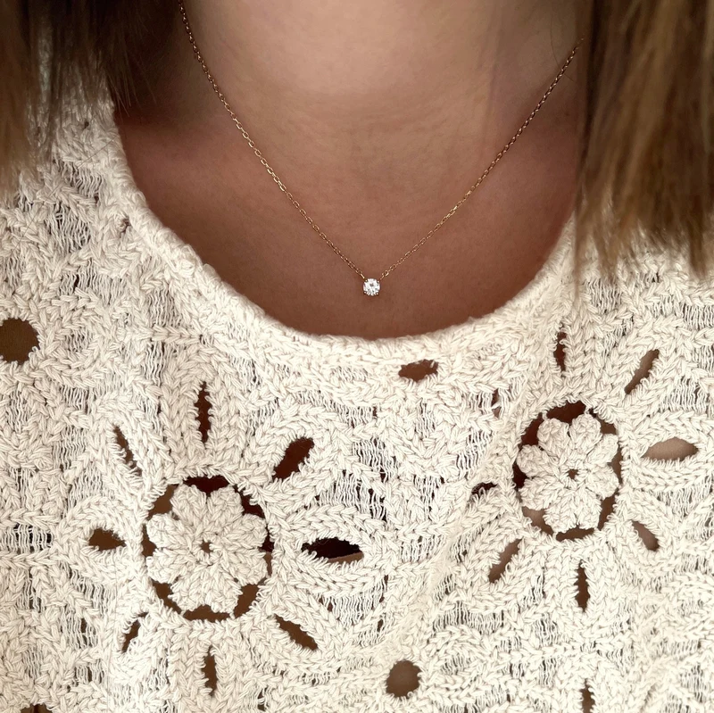 Collier "Dani" plaqué or