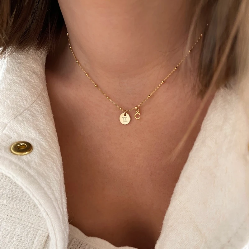 Collier "Mia" plaqué or