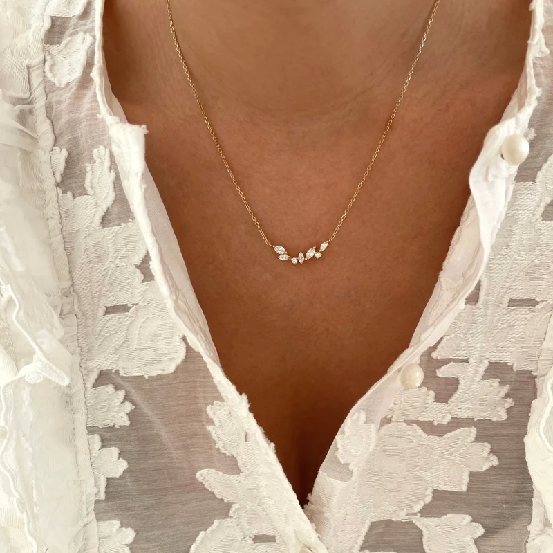 Collier "Kenza" plaqué or