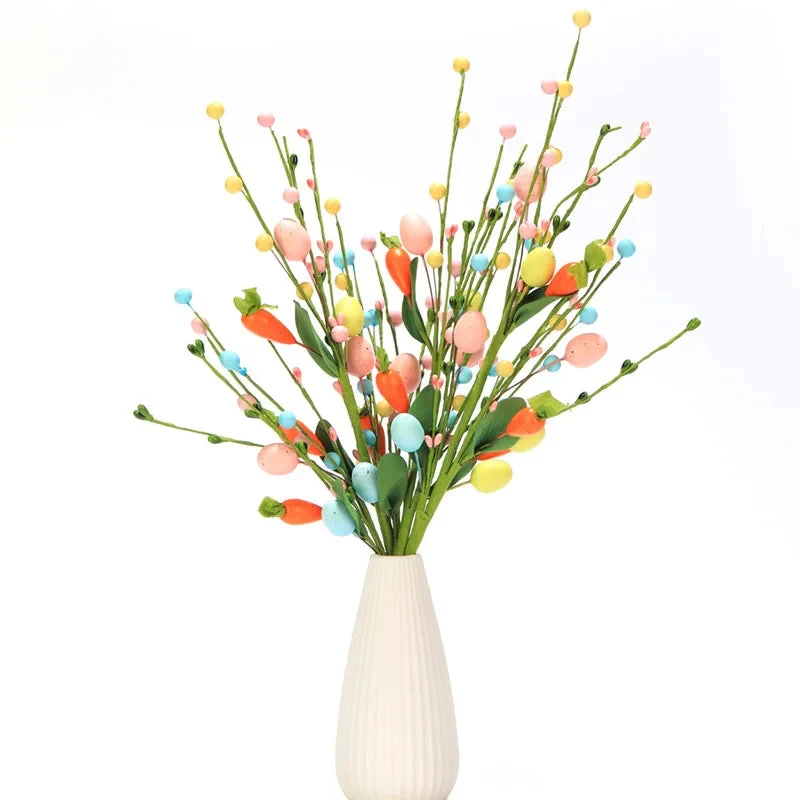 décoration florale artificielle pour Pâques et printemps