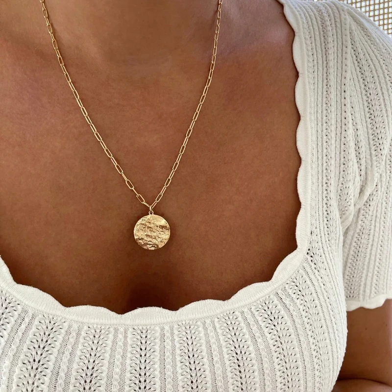 Collier "Suzon" plaqué or