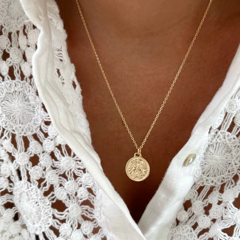 Collier "Astro" plaqué or