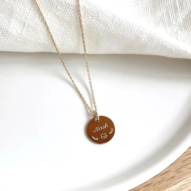 Collier "Eloi" plaqué or