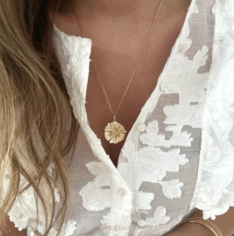 Collier "Harumi" plaqué or