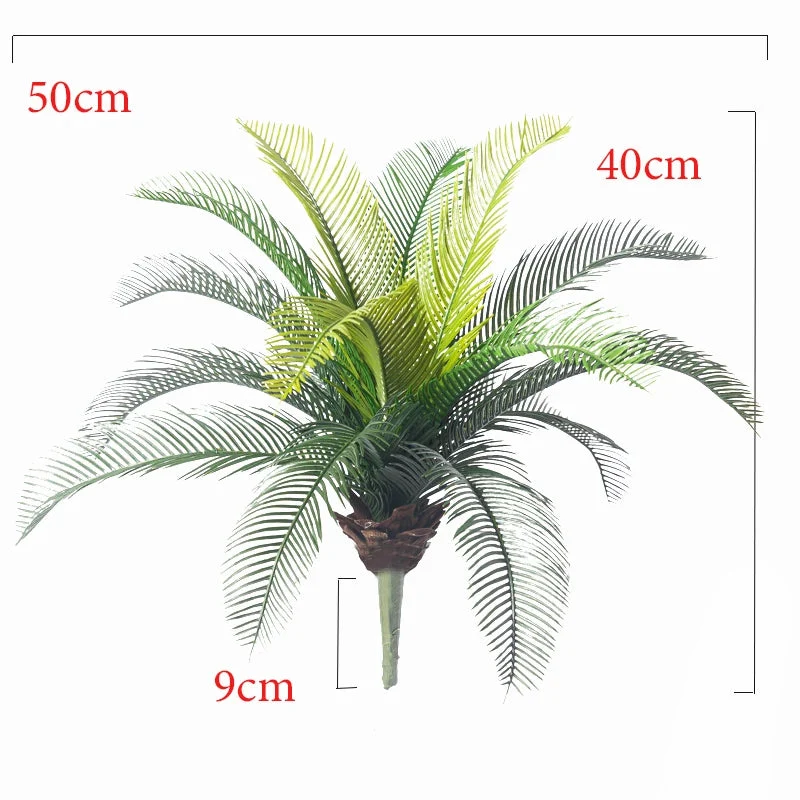 plantes artificielles cycas palmier décoration tropicale pour intérieur