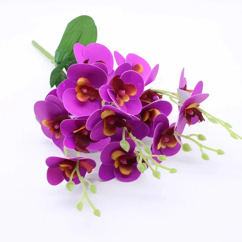 fleurs artificielles 3d décoration orchidée papillon phalaenopsis faux fleurs
